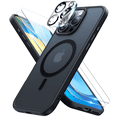 thumbnail image 1 of Meifigno Magnetic Case for iPhone 16 Pro Max (6.9 Inch), with 2 Pack Screen Protectors and 1 Pack Camera Cover, Black, 1 of 6