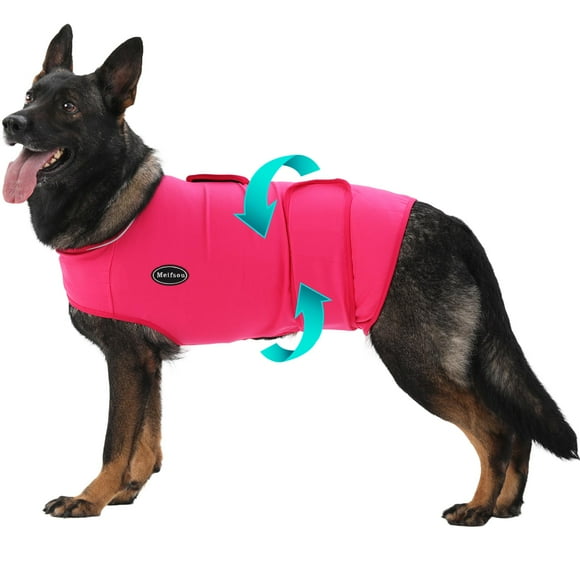 Meifsou Dog Anxiety Vest, Skin-Friendly Thunder Jacket for Dog Calming Shirt for Thunder, Fireworks, Vet Visits and Separation - Keep Pet Calm Without Medicine, Fit for Small Medium Large Dogs C97