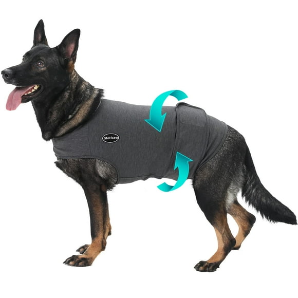 Meifsou Dog Anxiety Vest, Skin-Friendly Thunder Jacket for Dog Calming Shirt for Thunder, Fireworks, Vet Visits and Separation - Keep Pet Calm Without Medicine & Training, Anti Anxiety for Dogs C80