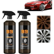 Meigap Brake Bomber Cleaner Powerful Wheel Cleaner, Brake Bomber Wheel Cleaner, Automobile Wheel Cleaner, Bronze Bomber Non-Acid Wheel Cleaner, Perfect for Cleaning Wheels and Tires (2PCS)