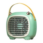 Meigap Portable Ac Fan Conditioner Fan Portable AC Air Cooler with Humidifier Personal Air Conditioner for Room Portable Personal Air Conditioner Upgraded Room Cooler for Room Bed Green