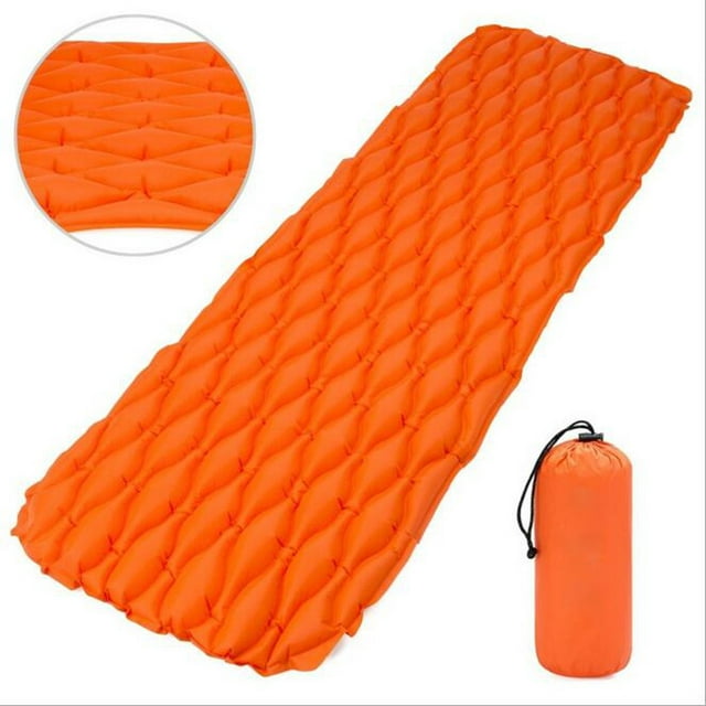 Meigar Portable Inflatable Sleeping Pad Compact Camping Backpacking Air Pad Lightweight Sleeping Mat Portable Hiking Mattress