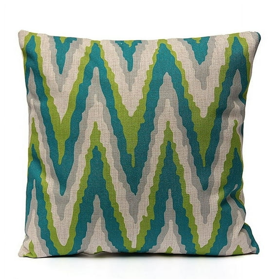 Meigar18''x18'' Geometry Linen Cotton Throw Pillow Covers Decorative Pillow Cases Protector with Zipper Car Sofa Home Decor