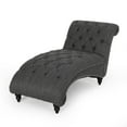 thumbnail image 1 of Meigs Varnell Indoor Contemporary Fabric Button Tufted Chaise Lounge, 1 of 8