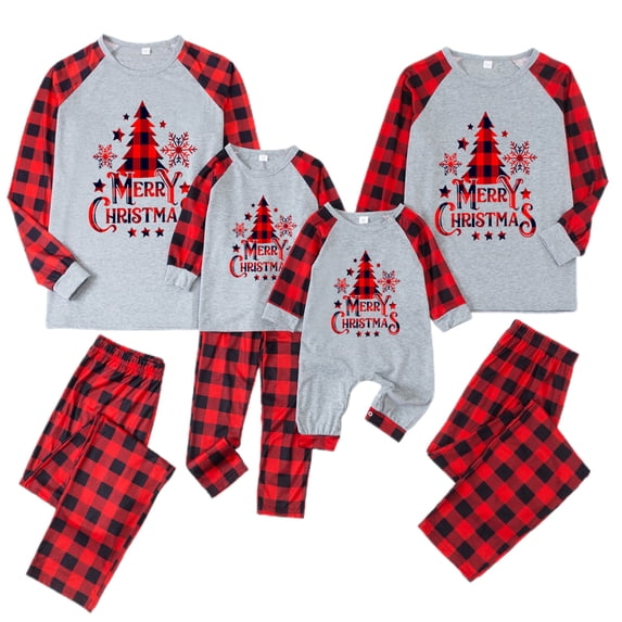 Meihuid 2023 Family Christmas Pjs Matching Sets Christmas Pajamas Long Sleeve Pj 2 Piece Set Festival Party Sleepwear