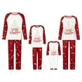 thumbnail image 1 of Meihuid Christmas Family Matching Pajamas Set Cute Santa Print Tops and Pants Pajama PJS Sets Sleepwear for Family, 1 of 10