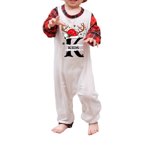 Meihuid Christmas Family Matching Plaid Flannel Pajamas