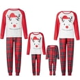 thumbnail image 1 of Meihuid Christmas Family Matching Plaid Flannel Pajamas, 1 of 9