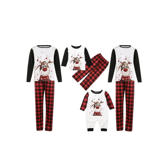 Meihuid Christmas Pajamas for Family 2023 Family Christmas Pjs Matching Sets Plus Size Matching Family Christmas Pajamas