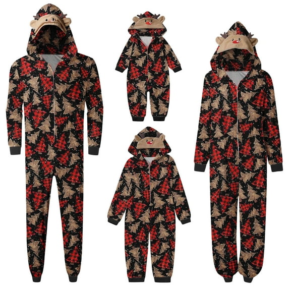 Meihuid Christmas Pajamas for Family Matching Family Christmas Dinosaur Pajamas Set PJS Holiday Family Jammies Sleepwear for Adult Kids Holiday