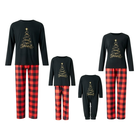 Meihuid Family Christmas Pajamas Christmas Pjs for Family Matching Set Pajamas Xmas Jammies Sleepwear Nightwear Loungewear
