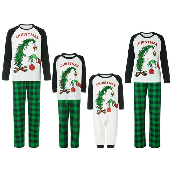 Meihuid Family Christmas Pajamas Christmas Pjs for Family Matching Set Pajamas Xmas Jammies Sleepwear Nightwear Loungewear