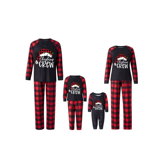 Meihuid Family Christmas Pjs Matching Sets Reindeer and Snowflake Patterned Sleepwear Xmas PJS Set for Couples and Kids