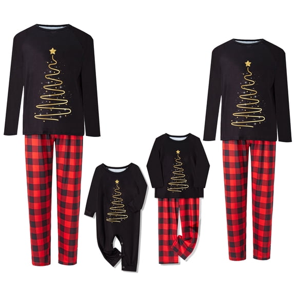 Meihuid Family Matching Christmas Pajamas Set, Cute Elk Sleepwear for Boys Girls Dad Mum