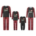 thumbnail image 1 of Meihuid Family Matching Christmas Pajamas Set Long Sleeve Elk Print Tops Plaid Pants XMAS Sleepwear Pjs, 1 of 10