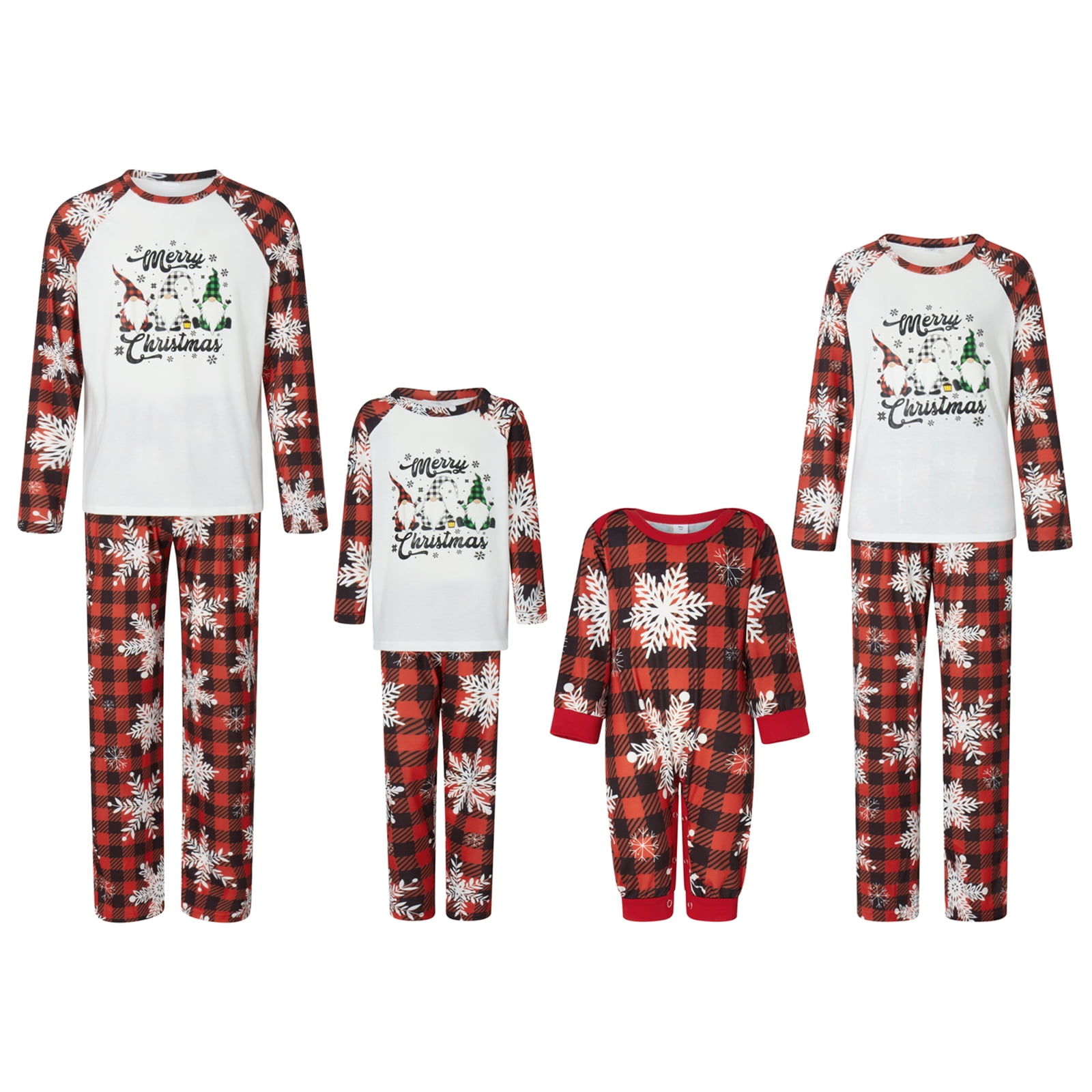 Meihuid Family Matching Christmas Pajamas Set Long Sleeve Elk Print ...