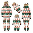 thumbnail image 1 of Meihuid Family Matching Christmas Pajamas Set Outfits Long Sleeve Elk Printed Tops Plaid Pants Sleepwear, 1 of 3