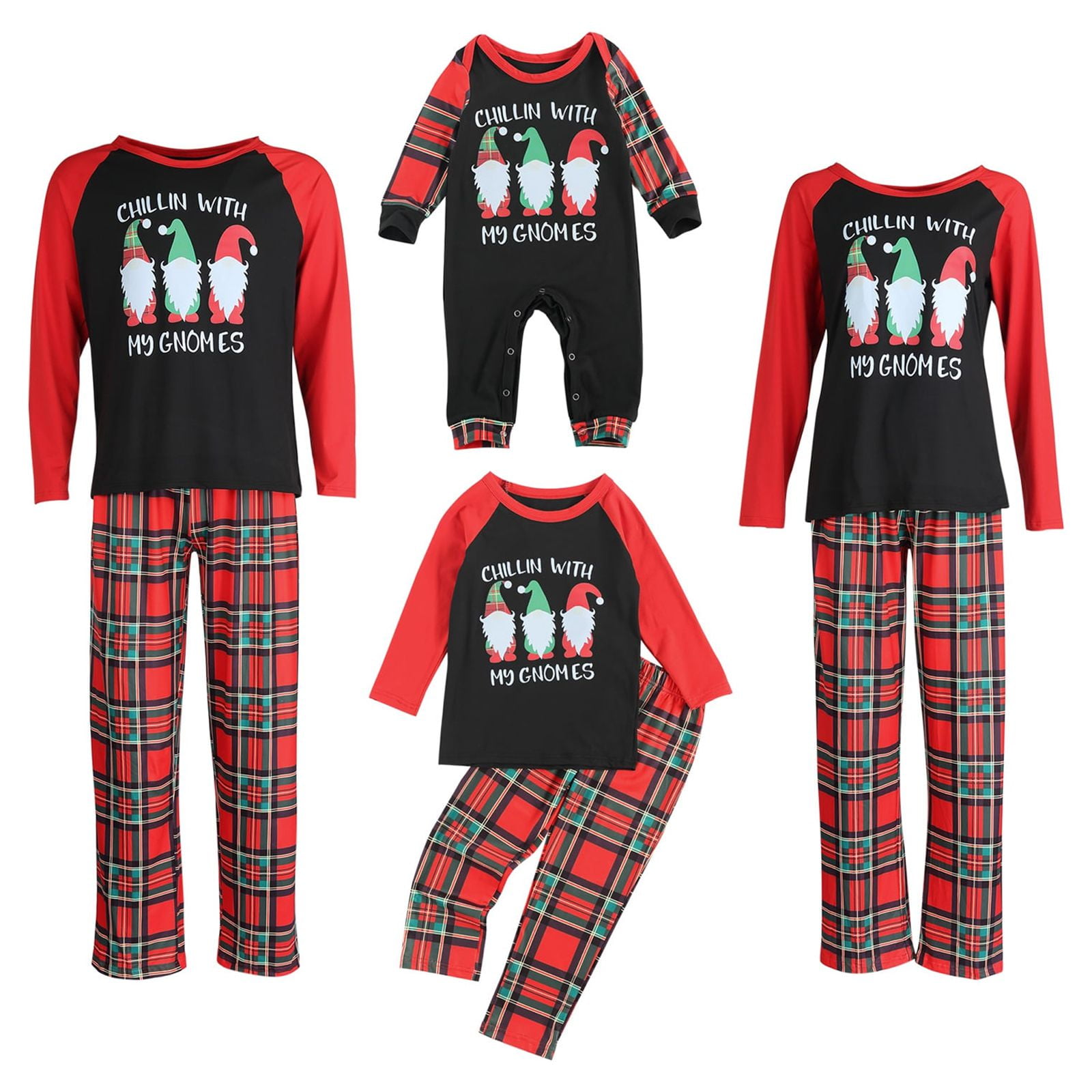 Meihuid Family Matching Christmas Pajamas Set Sleepwear Jumpsuit Hoodie