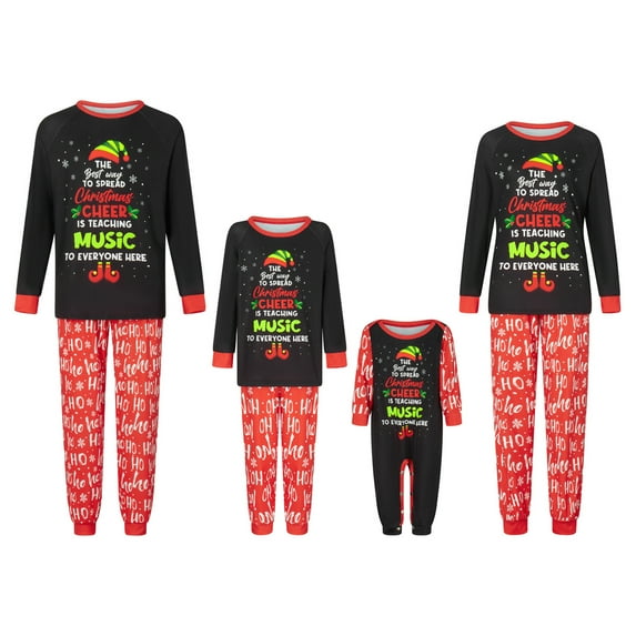 Meihuid Holiday Christmas Family Pajamas Matching Set Moose Xmas Pjs for Couples and Kids Baby Sleepwear