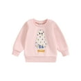 thumbnail image 1 of Meihuid Kids Baby Girl Sweatshirt Halloween Ghost Print Round Neck Pullovers, 1 of 9