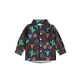 thumbnail image 1 of Meihuid Kids Boys Shirts Western Style Print Long Sleeve Toddler Clothes Tops, 1 of 9