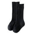 thumbnail image 1 of Meihuid Knee High Socks for Toddler Baby, Solid Color Knit, 1 of 9