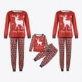 thumbnail image 1 of Meihuid Matching Christmas Family Pajamas Sets, Matching Pajamas for Xmas, Santa Elf Reindeer Print Loungewear, 1 of 4
