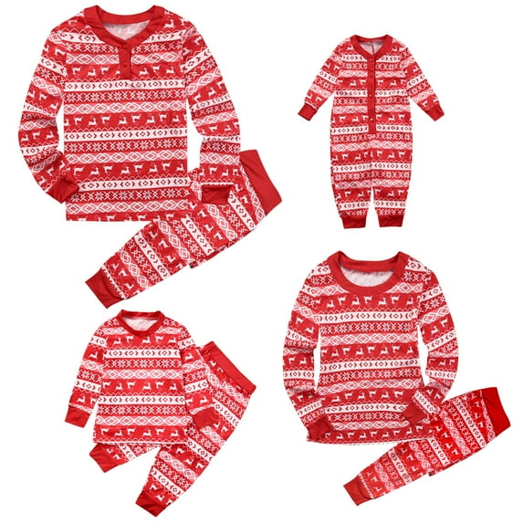 Meihuid Matching Family Christmas Pajamas Set Women Men Holiday Sleepwear Soft Nightwear Xmas Pjs Clothes Kid