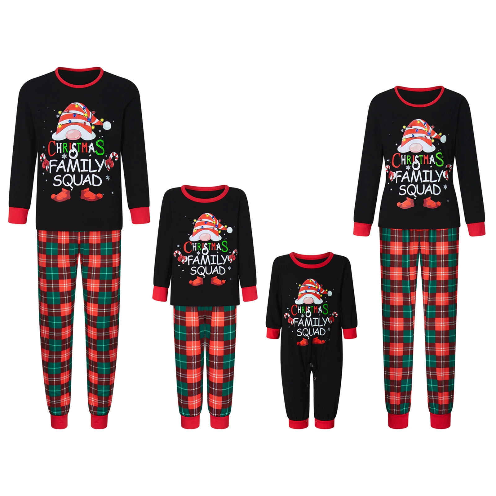 Meihuid Matching Family Christmas Pajamas Sets Holiday PJ's with ELF ...