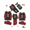 thumbnail image 1 of Meihuid Merry Christmas Family Matching Pajamas Sets Plaid Deer Print Holiday Xmas Pjs Sleepwear For Family, 1 of 9