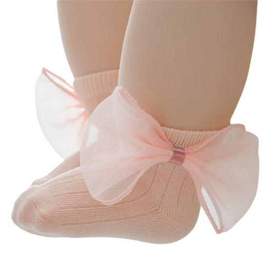 Meihuid Princess Dress Socks for Toddler Girls - Adorable Bow Design