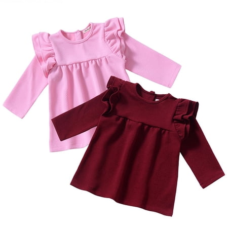 Meihuida uddleSoft Newborn Cotton Winter Romper Set, Letter Print, 0-6 Months, Pink, 4 Pieces