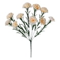 thumbnail image 1 of Meiiso 10 Artificial Champagne Carnations (White Carnations, Fake Carnation Stems), 1PC Artificial Flowers Bouquet Decoration, Bridal Wedding Flower Real Latex Home Artificial Flowers, 1 of 6