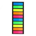 thumbnail image 1 of Meiiso 10 Flat Top Sticky Note Tabs 1.2mm x 4.4mm, 10 Strips x 20 Sheets, Sticky Tabs, 6 Sets, Pet Material, Writable, Colorful, for Indexing, 1 of 3