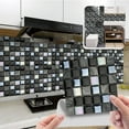thumbnail image 1 of Meiiso 10pc Peel And Stick Ceramic Tile Paste, 3D Lattice Crystal Ceramic Tile Paste DIY Adhesive Wall Sticker, for Kitchen, Bathroom, 10-Pack Peel & Stick 3D Mosaic Tile Stickers, Style C, 1 of 9