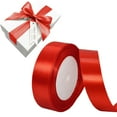 thumbnail image 1 of Meiiso 2.5cm Polyester Gift Ribbon, Red, 72Ft for Wrapping, Crafts, Flower Bouquet Bows, Making Wreaths, Wedding Decoration, Sewing Projects, 1 of 4