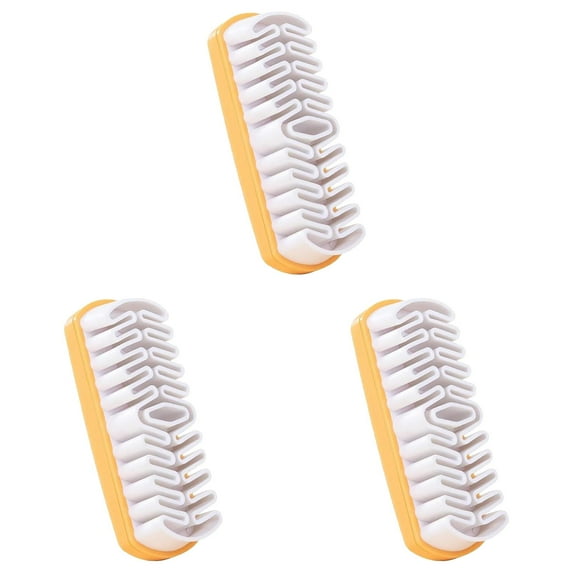 Meiiso 3-Pack Plastic Suede Shoe Cleaning Brush and Eraser 2-In-1 Soft Crepe