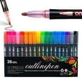 thumbnail image 1 of Meiiso 36 Color Double Line Outline Marker Pens for Hand Lettering, 1 of 9