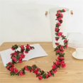 thumbnail image 1 of Meiiso 8 Ft Artificial Peony Flower Garland, Red Hanging Vines Wedding Arch Wall Decor, Artificial Rose Vine, 8 ft Length, Fuchsia Color, Home Wedding Decor, 1 of 9