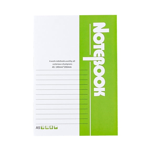 Meiiso A5 Soft Cover Journal Notebook, 48 Sheets 96 Pages Office Notepad, 1-Piece, A5 Size, Supply
