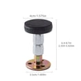thumbnail image 1 of Meiiso Adjustable Headboard Stabilizer Bracket Black Large 64-87Mm Hardware Adapter, Adjustable Threaded Headboard Stoppers/Bumper Against Wall Behind Bed Frame Protector, 1 of 9