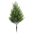 thumbnail image 1 of Meiiso Artificial Cedar Topiary Trees with Ground Stake, Realistic Potted Cedar Plants for Outdoor Indoor Porch Entryway Patio Decor, Set of 2, 1 of 8