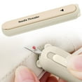 thumbnail image 1 of Meiiso Beige Multifunctional Needle Threader 10.5X2cm 2-In-1 Seam Remover Hand Sewing, Automatic Needle Threader and Seam Ripper, 1 of 4