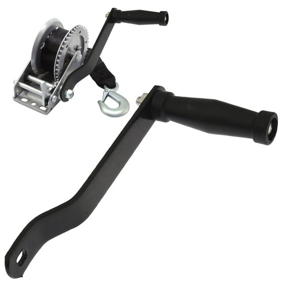 Meiiso Black Hand Winch Crank Handle for Boat Trailer Marine 23*11