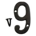 thumbnail image 1 of Meiiso Black Metal House Numbers, Outdoor, Retro Cast Iron Address Numbers 9, Wall-Mounted, 1-Pack, 1 of 6