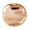 thumbnail image 1 of Meiiso Candle Holders Clearance, 8 cm Round Hollow Glass Candle Holders Spherical Heat-Resistant Crystal Candle Holder, Elegant Design for Wedding and Home Decor, 1 of 7