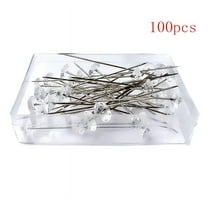 Meiiso Diamante Corsage Pins, 100 Diamante Corsage Pins - Decorative Craft Sparkle, Imitation Diamond Pearl Pins