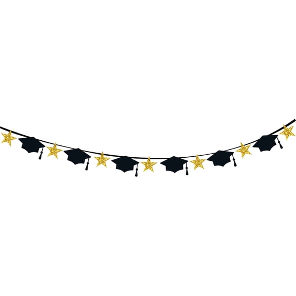 Meiiso Graduation Party Gold Banner Decoration, 2026 Graduation Season Banner Decoration for Congratulations on Graduation School Home