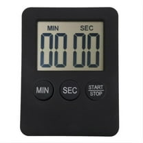 Meiiso Kitchen Digital Timer, Black Digital Kitchen Timer - Loud Alarm, Easy-Read Display (#A)