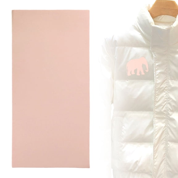 Meiiso Light Pink #4 Down Jacket Iron-On Repair Patch, Adhesive Applique Diy Sticker for Clothing Hole Repair, Strong No-Sew Fabric Adhesive Patch for Gear